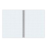 Тетрадь А4, 80 л., BRAUBERG, гребень, клетка, обложка твердая, "Color", 404055, 4шт