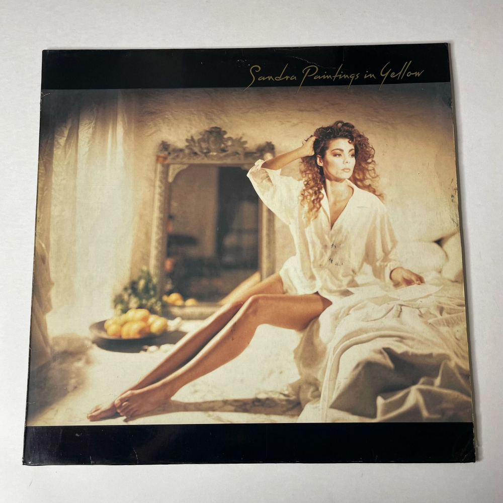 Винтажная виниловая пластинка LP Sandra Paintings In Yellow (Germany 1990)