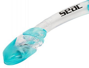 Трубка Seac Tribe Dry прозрачный/голубой
