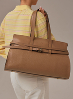 Кожаная сумка Rumi DBR 31152 коричневый капучино