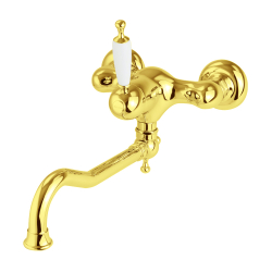 Смеситель для кухни настенный  хром Migliore Oxford 18275 золото купить