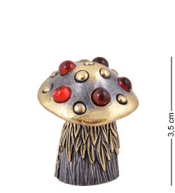 AM-3812 Наперсток «Гриб Мухомор» (латунь, янтарь)