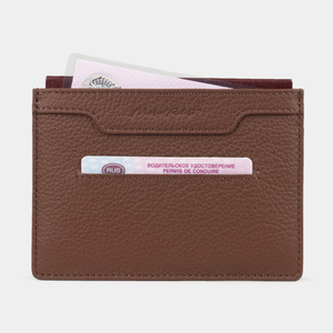 Обложка для автодокументов и паспорта Berlin из кожи теленка, цвета шоколад