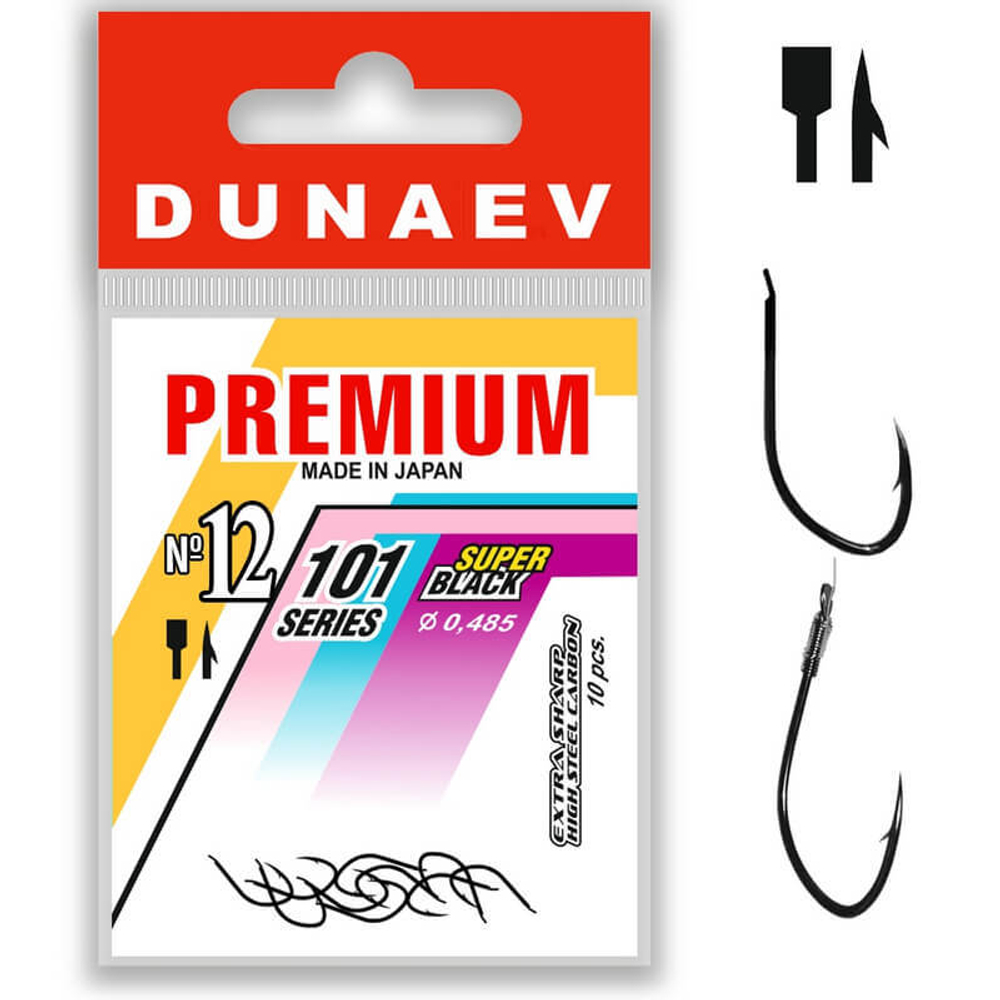Крючок Dunaev Premium 101 #12 (упак. 10 шт)