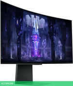 Монитор Samsung Odyssey G8 S34BG850SI серебристый (LS34BG850SIXCI)