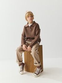 Джемпер вязанный "Беж" 7+