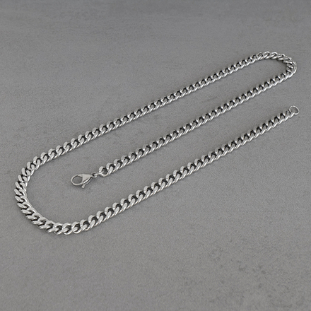 Цепочка из нержавеющей стали, панцирное плетение, ширина 7 мм