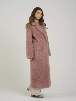 Шуба чебурашка искусственная тедди, розовая, SilverFox