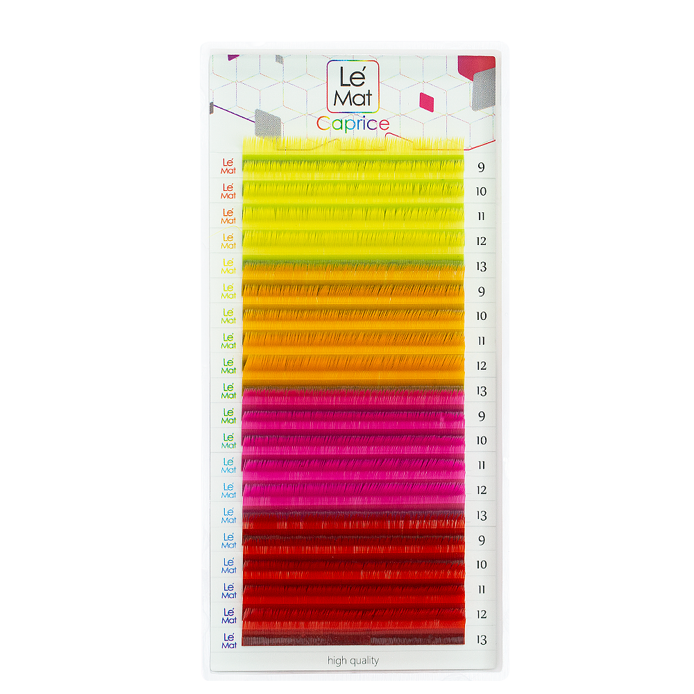 Ресницы цветные LeMat Aurora MIX 20 линий