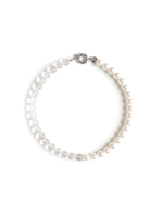 Чокер "Bubble" с горным хрусталем и перламутром Silver