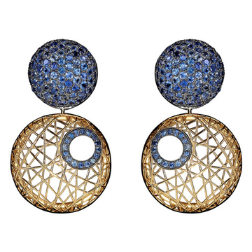 Серьги с Сапфирами, E0260-8/2