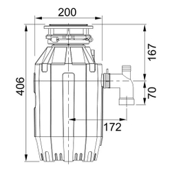 Измельчитель пищевых отходов Franke TE-125