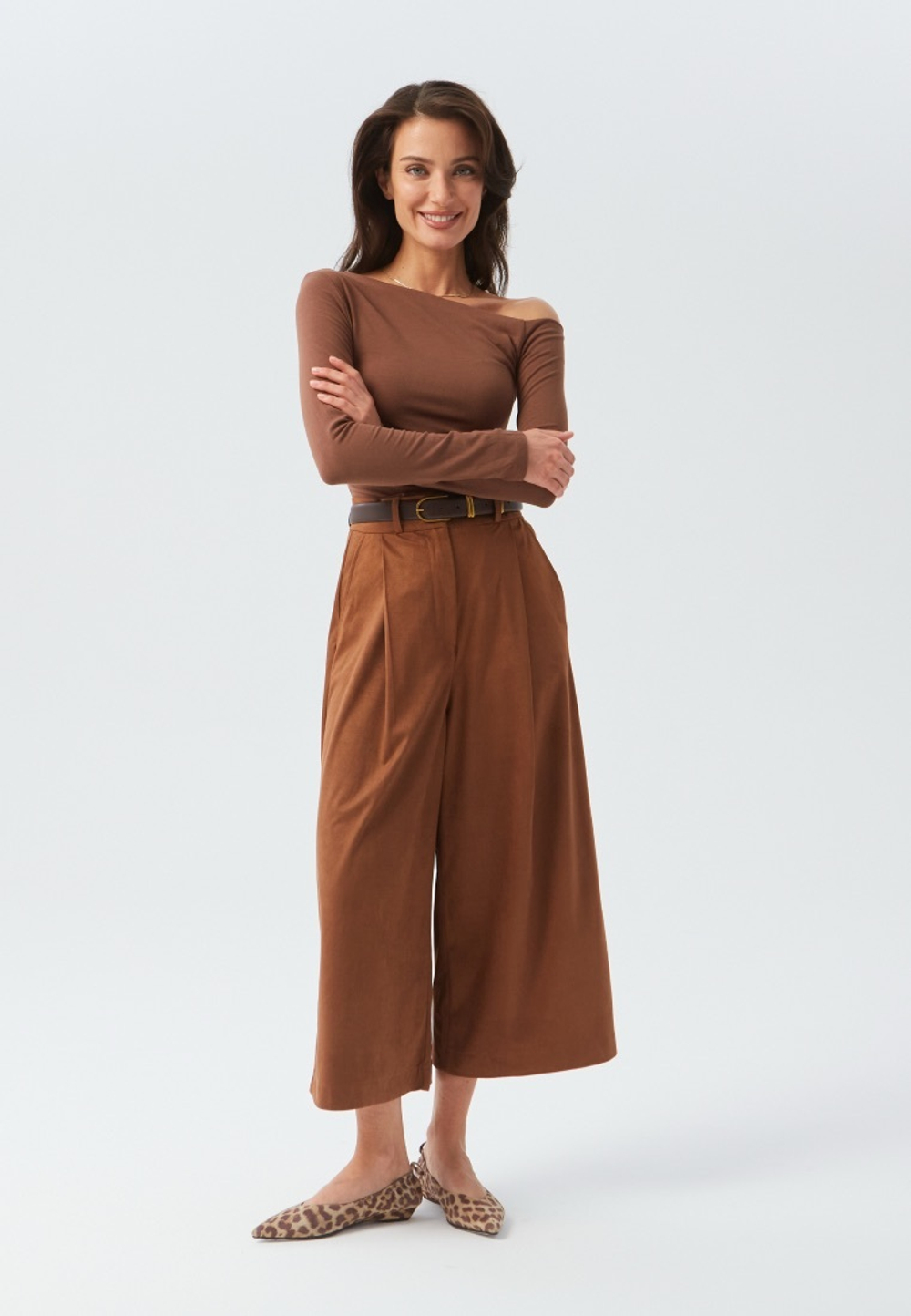 Кюлоты из замши