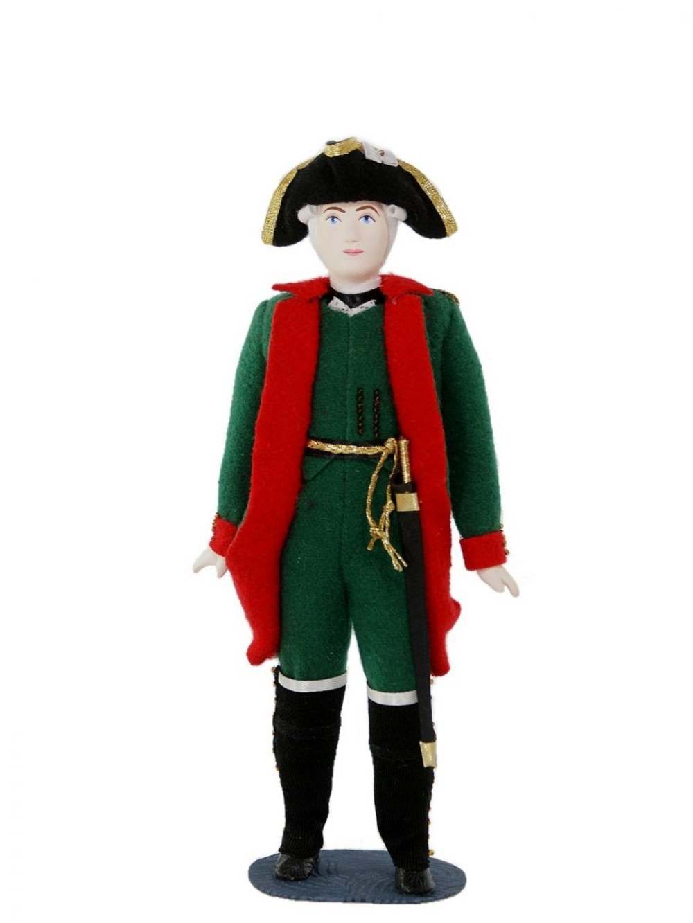 Кукла коллекционная Потешного промысла в военном костюме гарнизонного обер-офицера (Гринев, "Капитанская дочка")