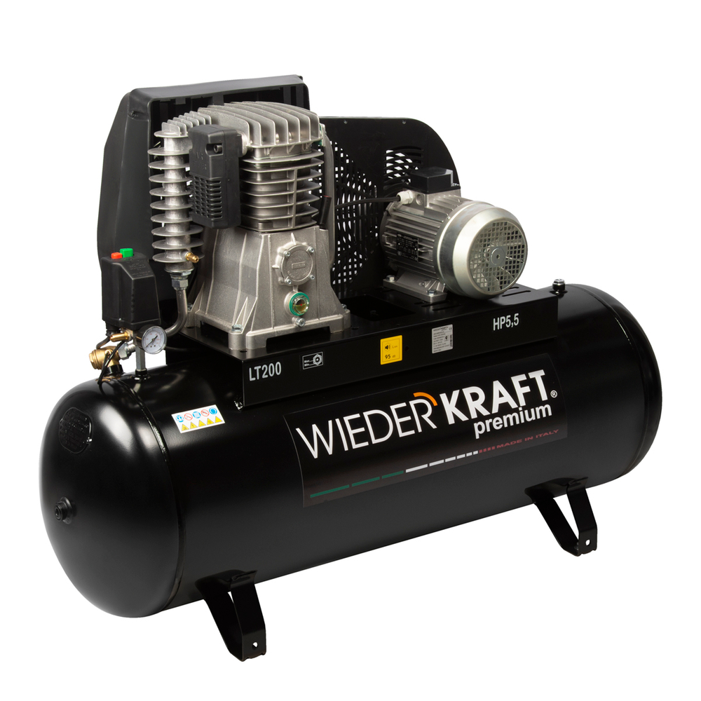 WDK-92060 Компрессор поршневой с ременным приводом 606 л/мин, 4 КВт, 380 В, ресивер 200 л