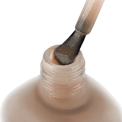 IQ Beauty Укрепитель для ослабленных и ломких ногтей с коллоидным золотом Gold Hardener, 12,5 мл Бежевый с золотистым мерцанием