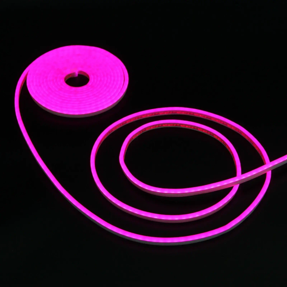 Гирлянда для дома Лента светодиодная NEON 5 м* 10мм, 600 ламп LED, 1 реж, степень защиты IP20, Фуксия