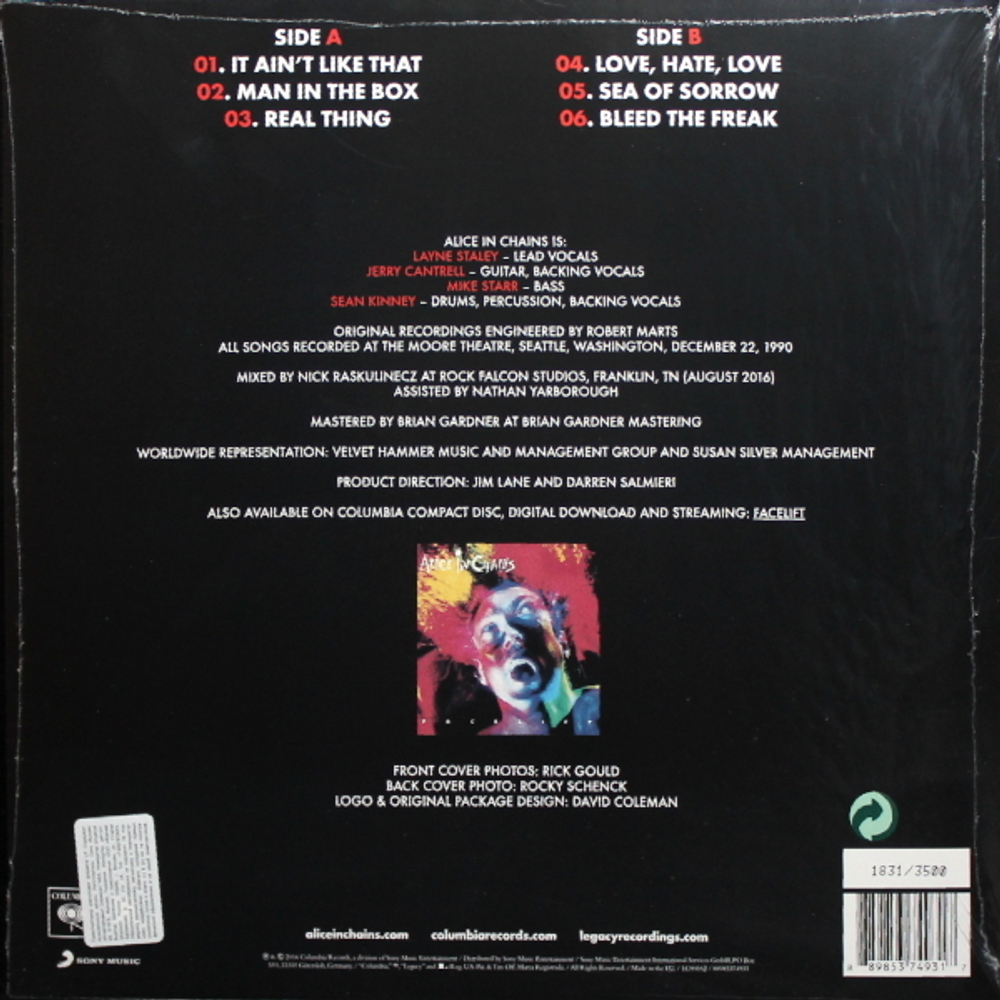 Alice In Chains / Live Facelift (LP)