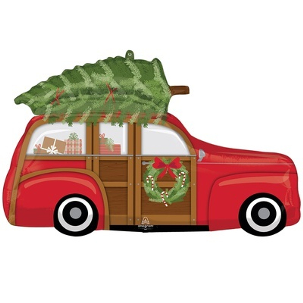 ФИГУРА 100см/40" Машина с елкой