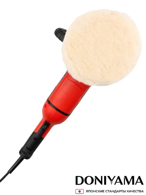 Полировальная машина / полировальная машинка для автомобиля 180мм 3500Вт с ПЫЛЕЗАЩИЩЁННЫМ МОТОРОМ, плавным пуском и регулировкой скорости.