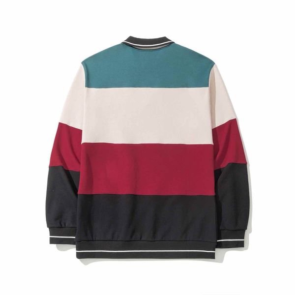 Толстовка Four Stripes Зеленый/Песочный/Красный/Черный - фото 2