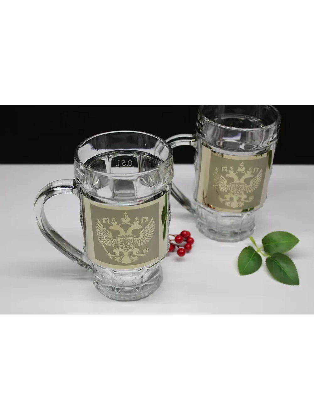 Кружка пивная "Герб" 2 шт 500мл