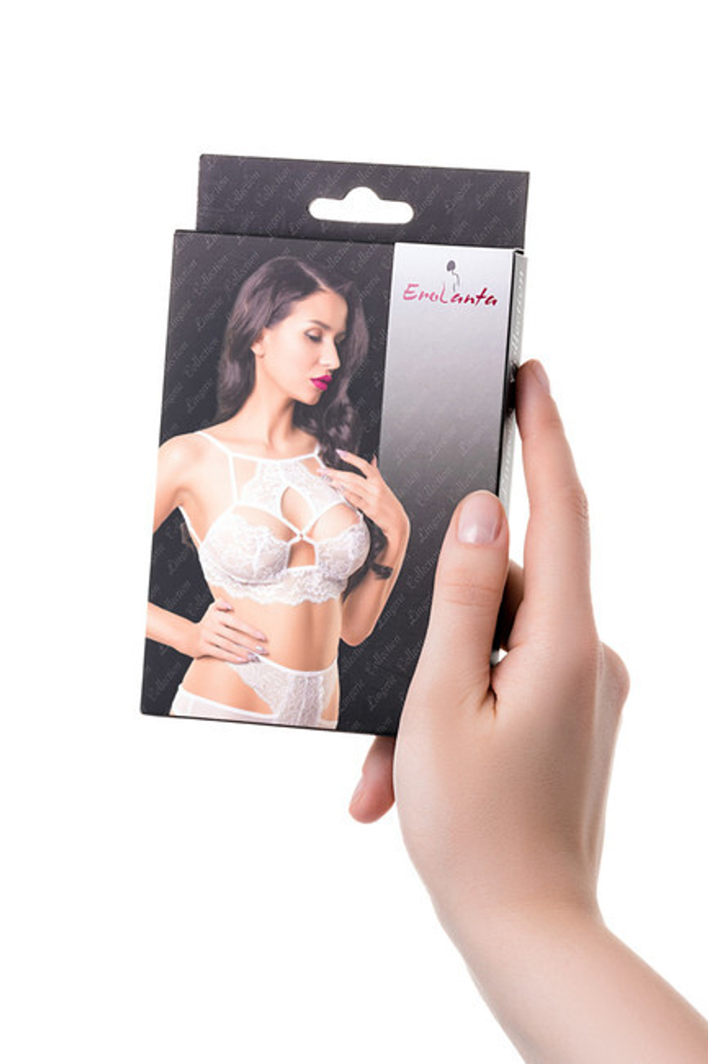 Бралетт с перекрещиванием на груди удлиненный белый (42-44) (Цвет: белый)