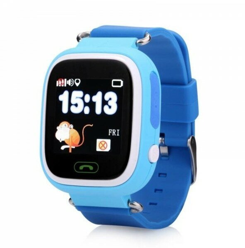 Детские умные часы Smart Baby Watch Q90 Wi-Fi, голубой
