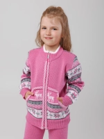 Кофта вязаная на молнии