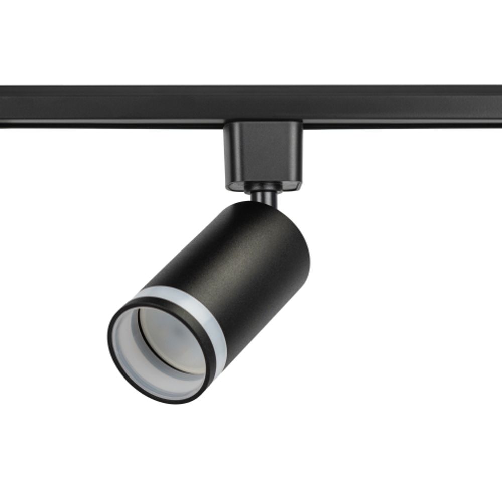 Трековый светильник однофазный ЭРА TR77-GU10 BK под лампу GU10 черный