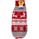 Кофта - свитер для мелких пород собак и кошек «BRO Style», снежинки, цвет бордовый, р L