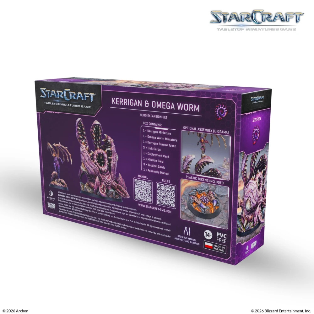 Starcraft - Kerrigan & Omega Worm: Zerg Hero Expansion Set