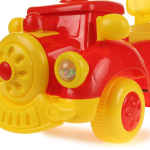 Толокар машина средняя с муз.рулем, цв. красный RRB-115 (54*27*34 см)