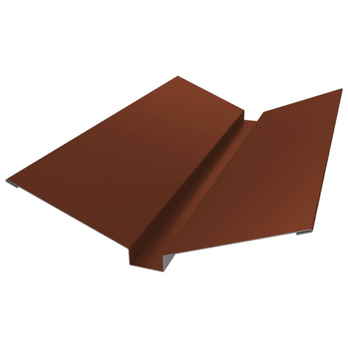 Ендова верхняя Grand Line Drap TX 0,45 Ral 8004 115х30х115 мм резка