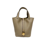 В наличии, Сумка Hermes Picotin 18 Beige Marfa Clemence bull calfskin, H056289CC8Q