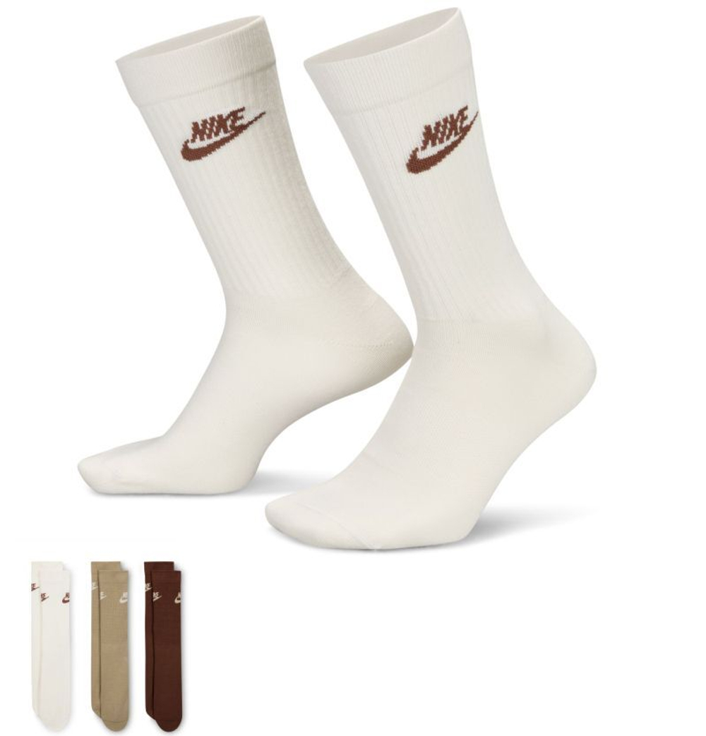 Теннисные носки Nike Sportswear Everyday Essential Crew 3P - multicolor