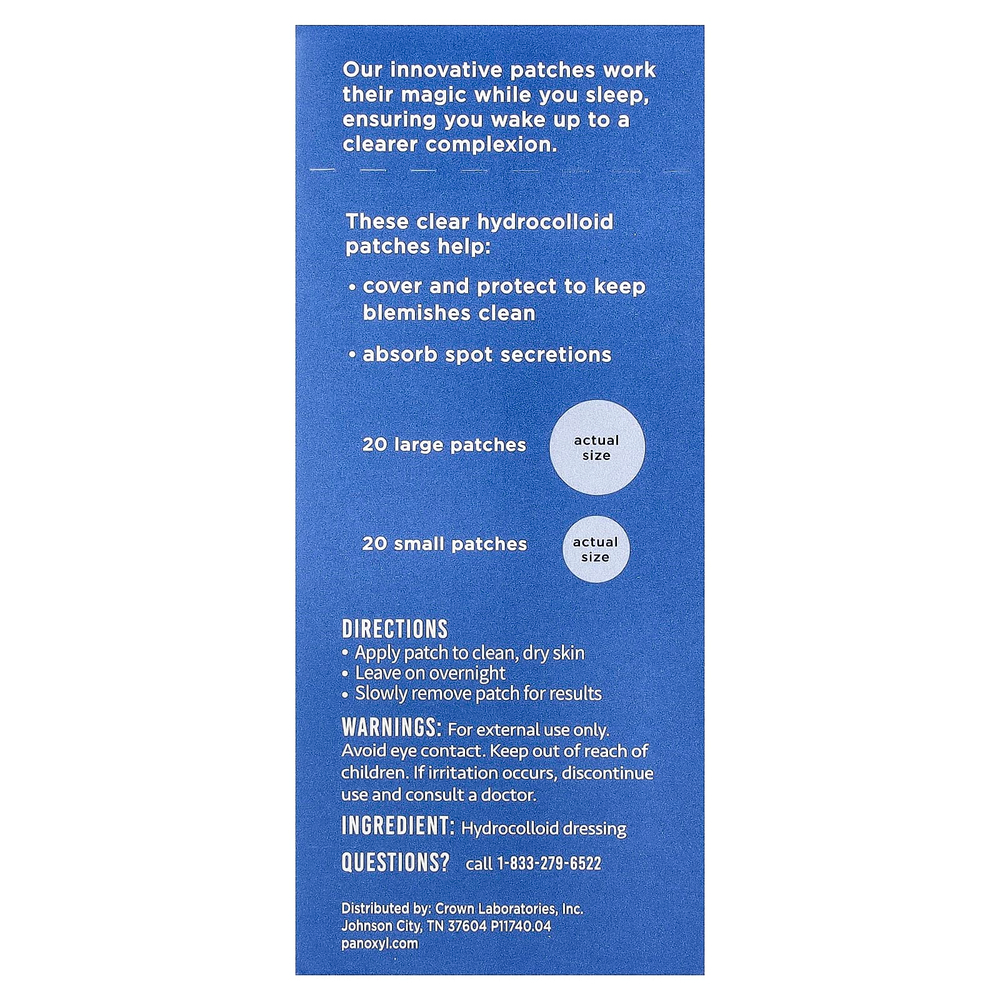 PanOxyl, ночные патчи для точечного применения, 40 патчей