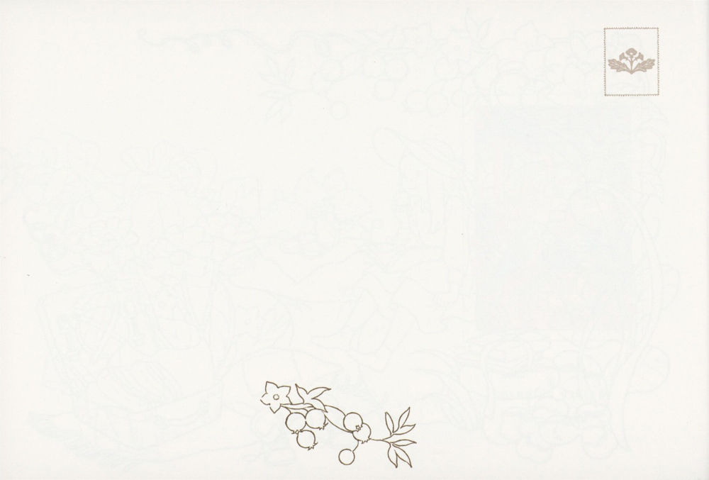 The Story of a Girl in the Forest. Post Card. Coloring Book
