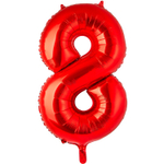 Шар фольгированный Цифра 8 109 см (Красный)