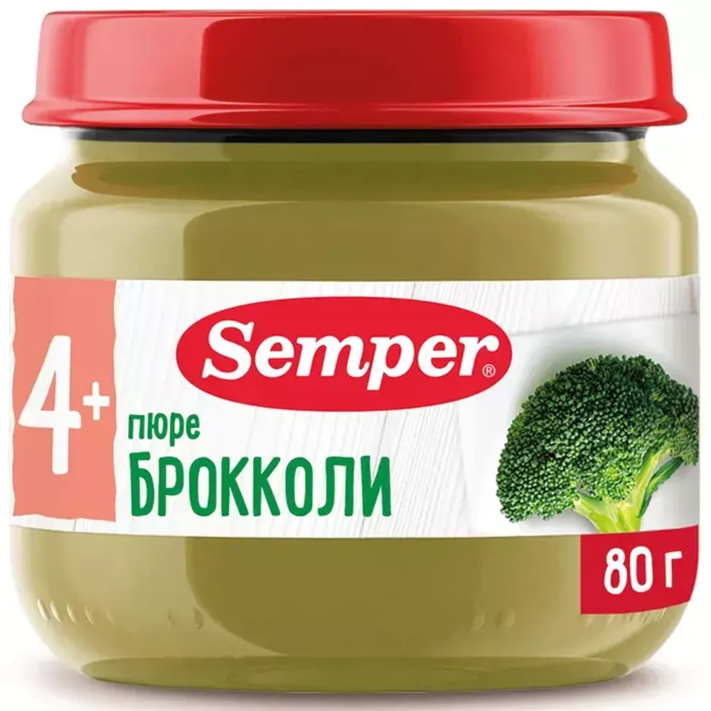 Купить Semper пюре &quot;Брокколи&quot; (80грх12) в Казахстане