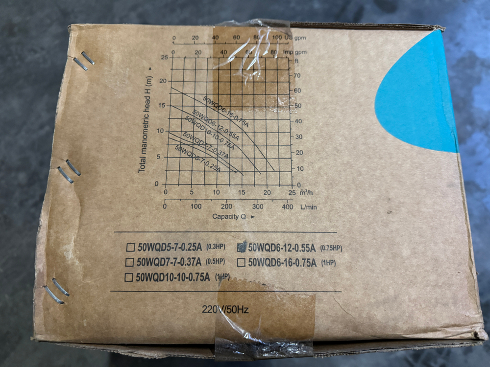 Насос дренажный LEO 50WQD6-12-0.55A (380В)