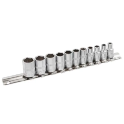 Набор головок 11пр. 1/4''6 гр.(4,5,5.5,6-13мм) на планке RockForce##Rock FORCE RF-2111-5