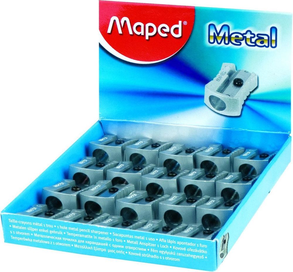 Точилка METAL 1 отверстие, металлическая (Maped)