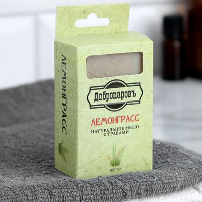 Банное натуральное мыло с травами «Лемонграсс» - 100 гр.