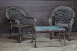 Садовый комплект из искусственного ротанга Мэдисон НЬЮ (Medison NEW) Balcony set с прямоугольным столиком без подушек