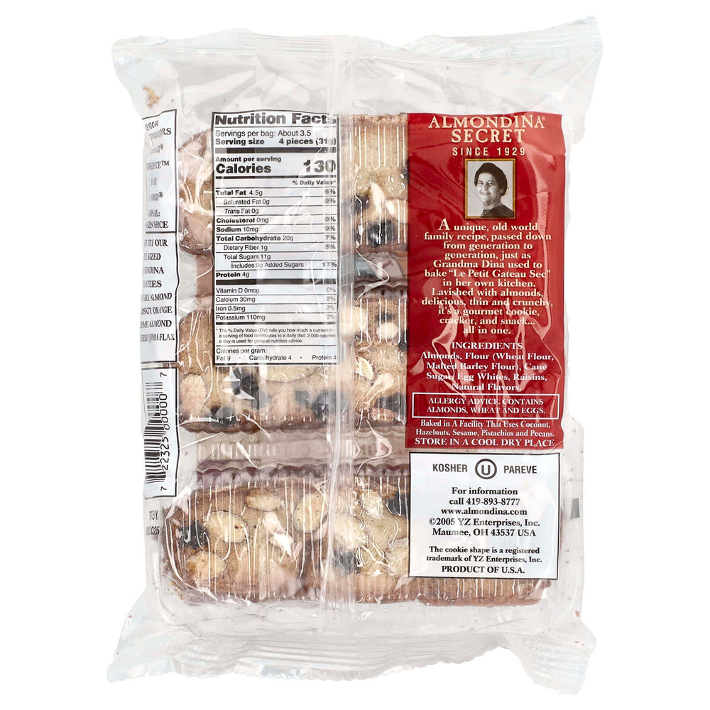 Almondina, Оригинальное миндальное печенье, 113 г (4 унции)