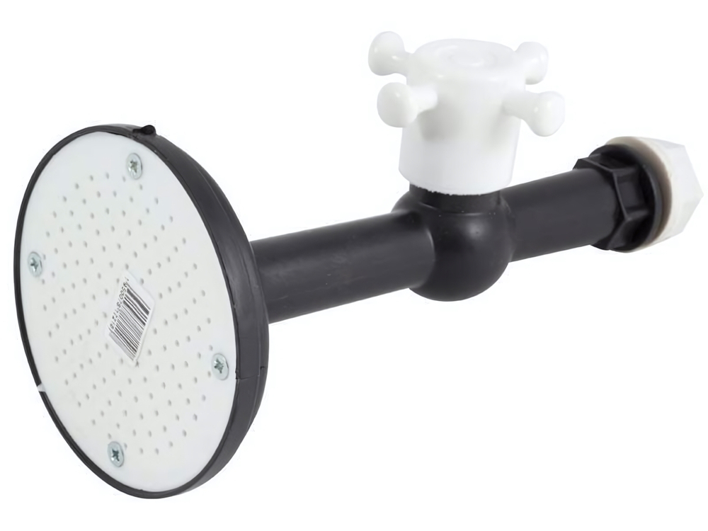 Лейка душевая d8,5см с краном