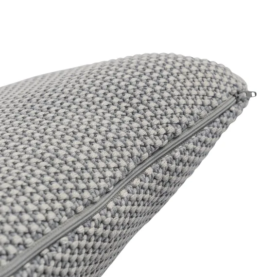 Подушка декоративная из стираного хлопка серого цвета из коллекции essential, 45х45 см