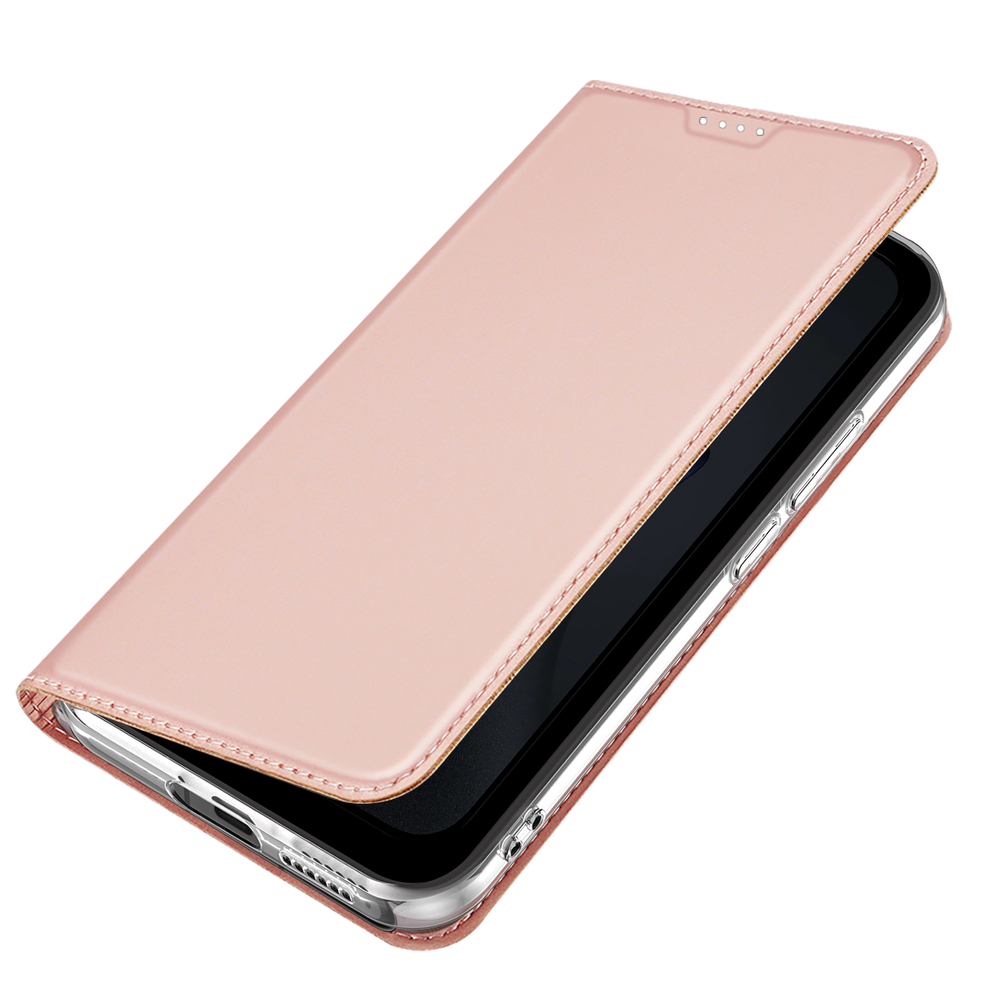 Чехол книжка розового цвета для смартфона Xiaomi 17T, серия Skin Pro Series от Dux Ducis