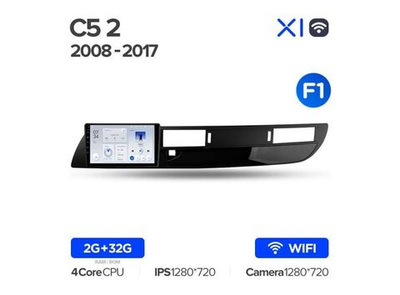 Магнитола Teyes X1 2-32 Wi-Fi Citroen C5 2 2008 — 2017 9.0" (F1)